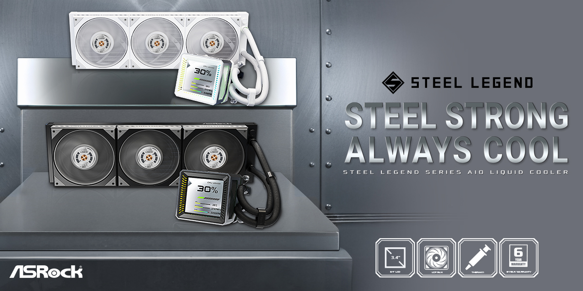 ASRock Steel Legend Liquid Coolers