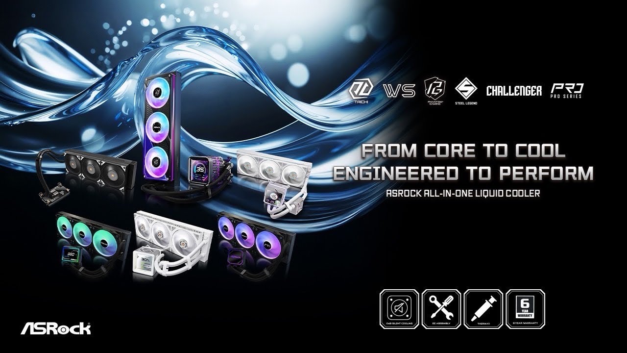 ASRock Introduces Its Next-Generation AIO Liquid Cooling Lineup ASRock Next Gen AIO Lineup