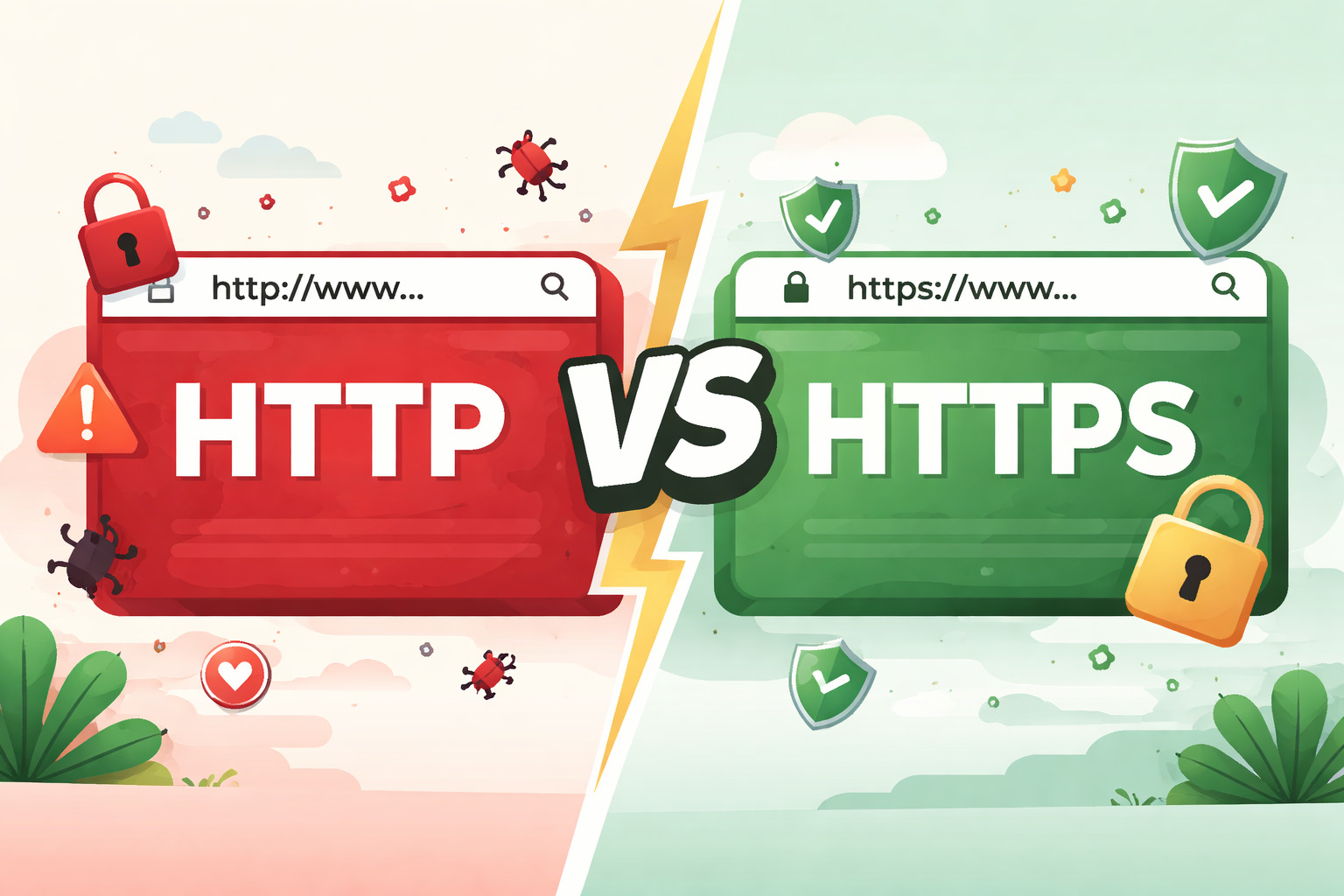 HTTP vs HTTPS: Why One Feels Like Playing on Open Wi-Fi at a LAN Party HTTP vs HTTPS