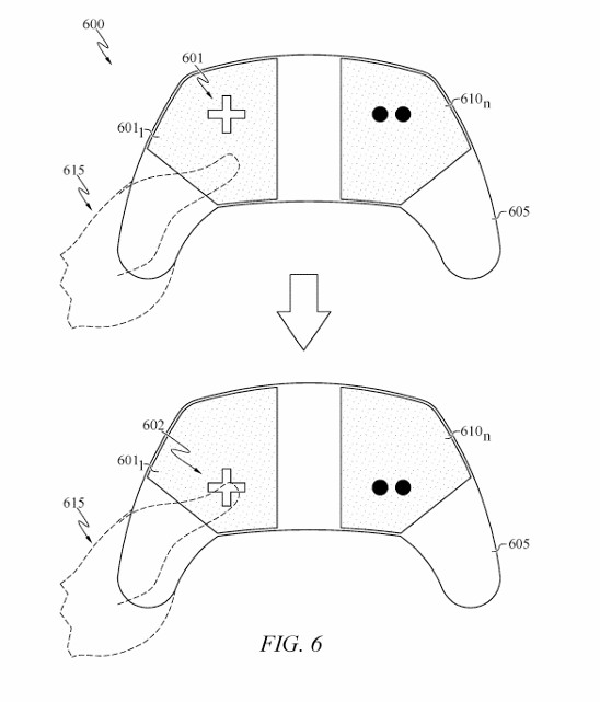The controller will adjust virtual controls based on how you hold it.
