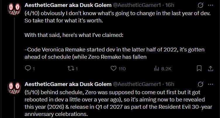 Dusk Golem on Code Veronica Release