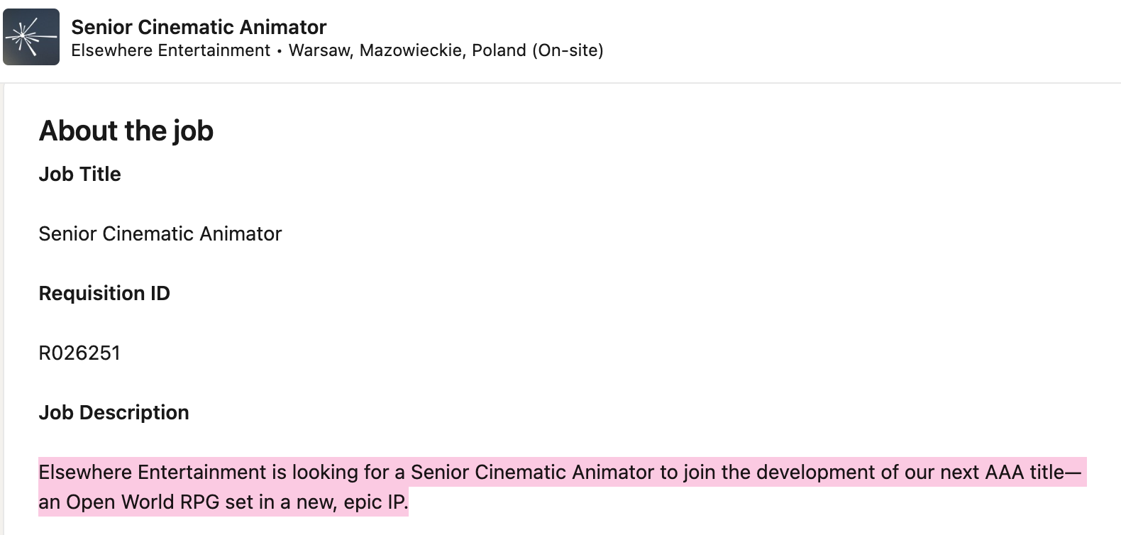 elsewhere studio new rpg