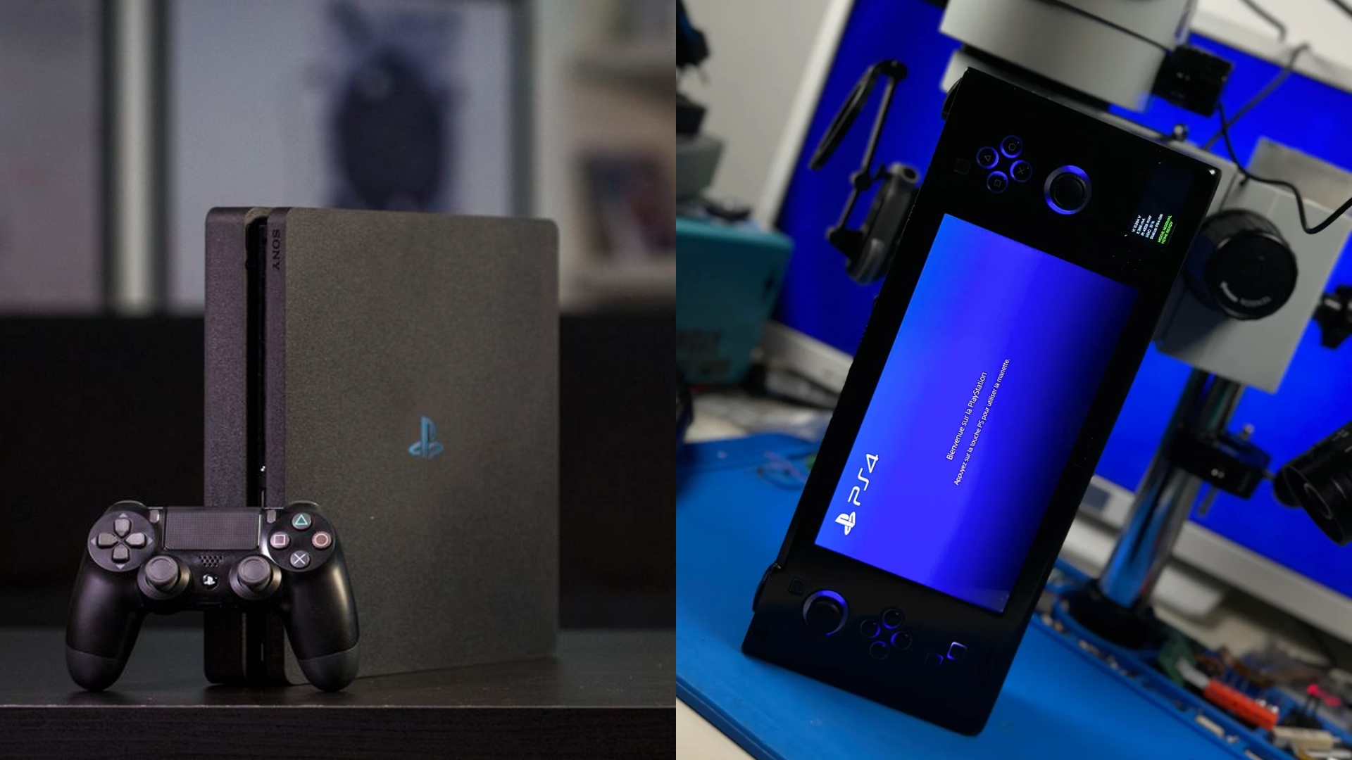 Modder Turns PS4 Slim Into A Handheld Console With 7-inch OLED Display