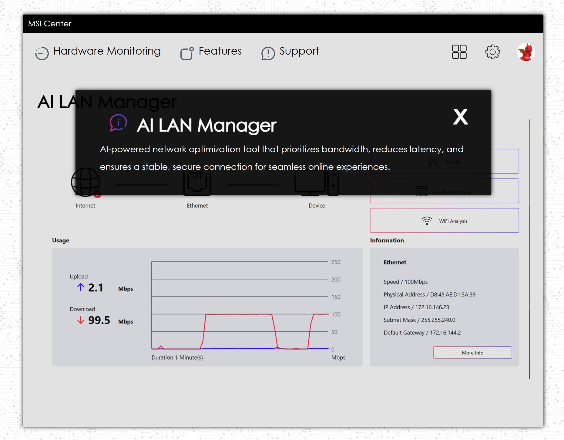 This is how MSI's AI LAN Manager works. Sounds vague, no? (Image credits - MSI)