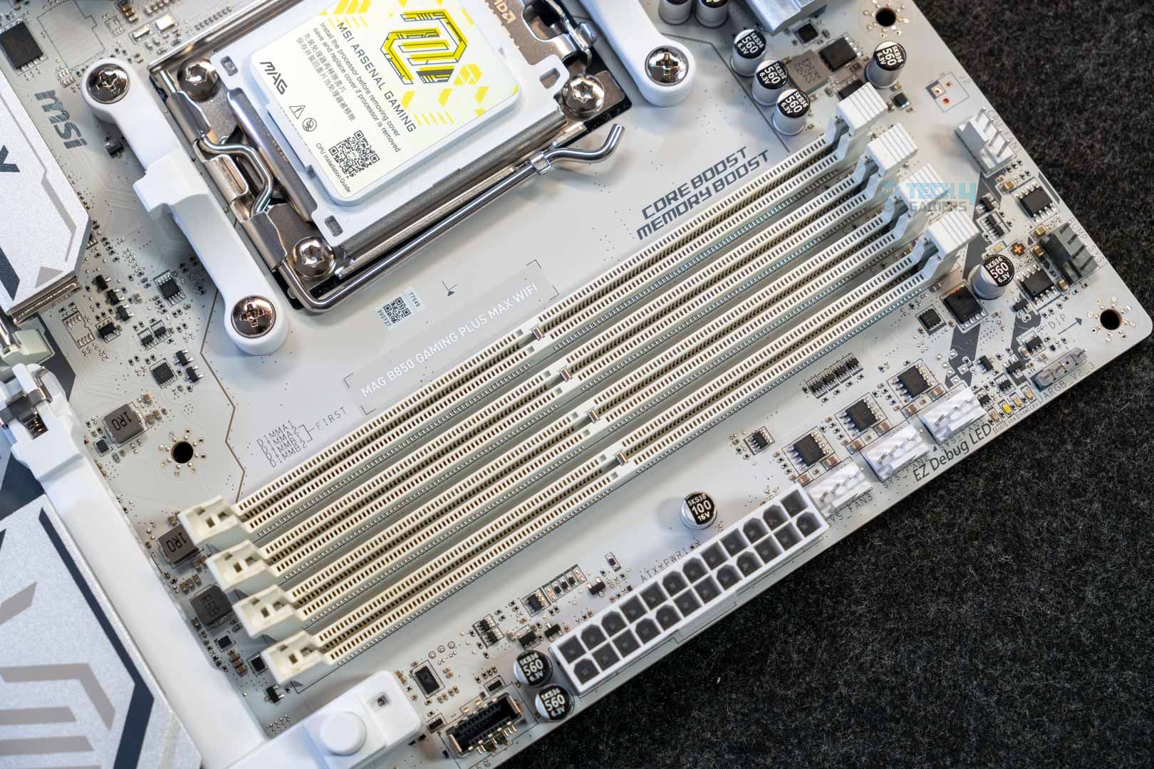 MSI MAG B850 Gaming Plus Max WiFi - DIMM slots