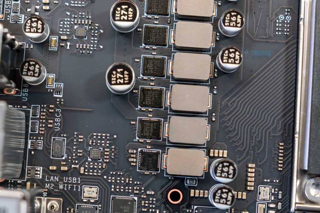 VRM + MOSFET close up