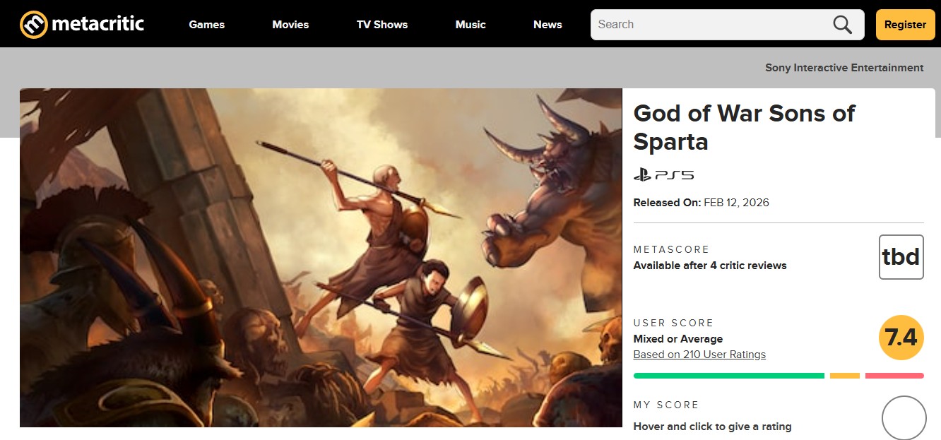 GoW Sons of Sparta Reviews