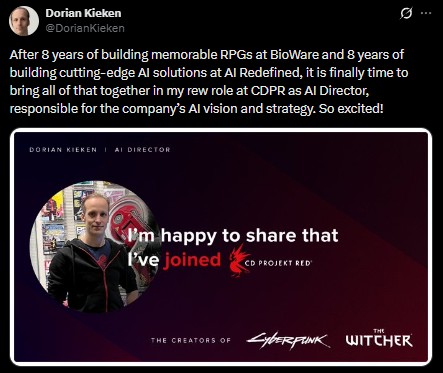 mass effect director cdpr