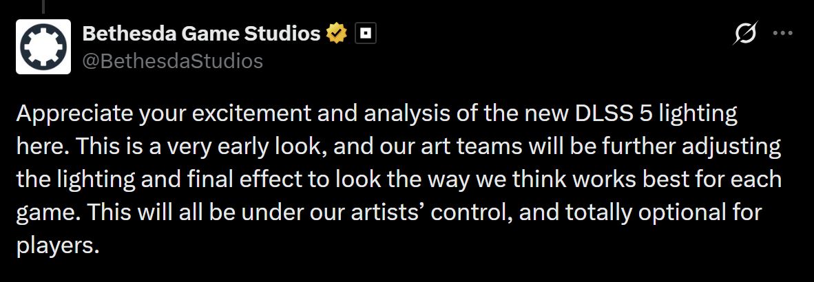 Bethesda on DLSS 5