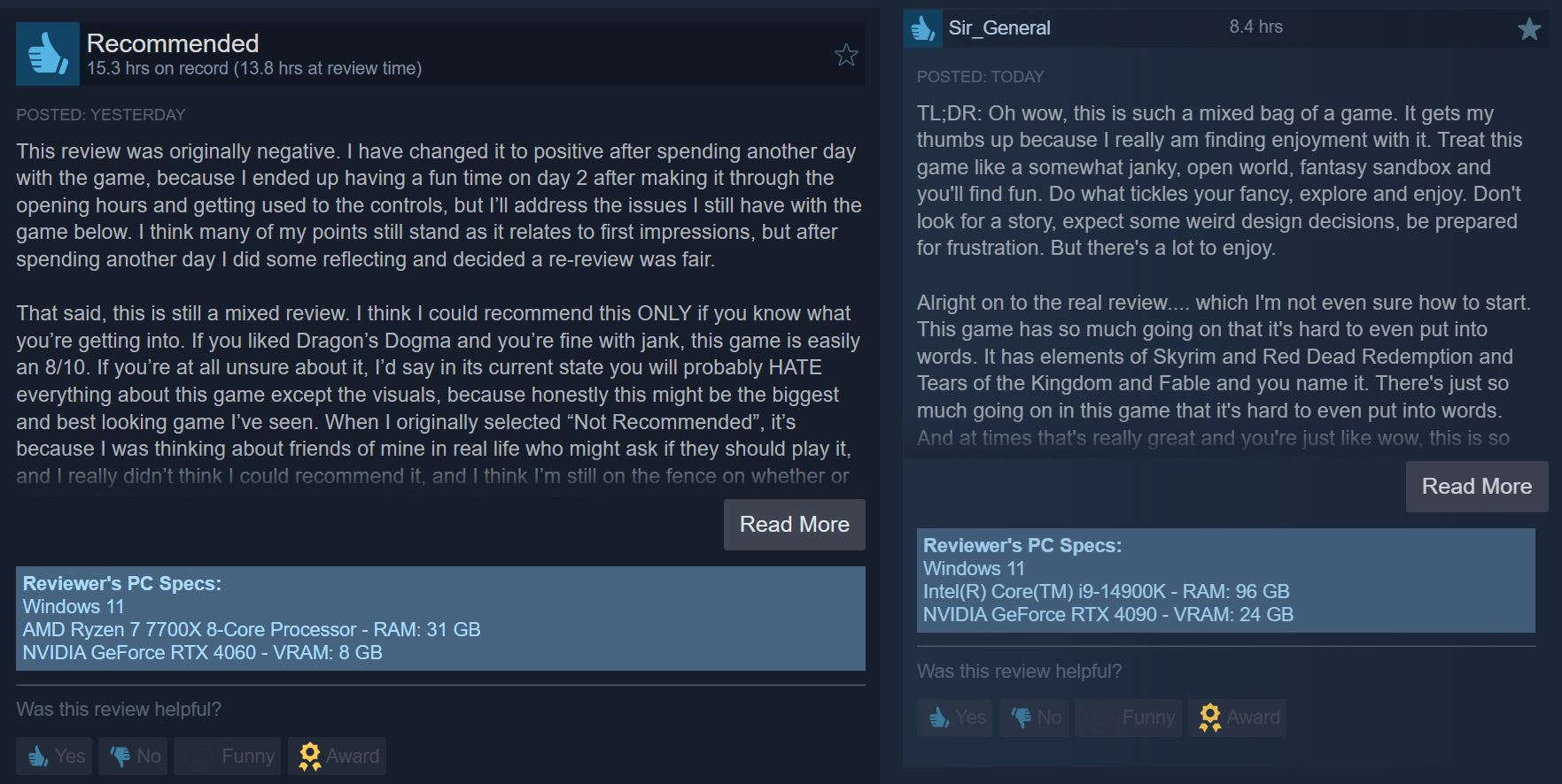 Crimson Desert Review on Steam