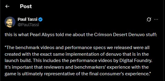 Crimson Desert Performance