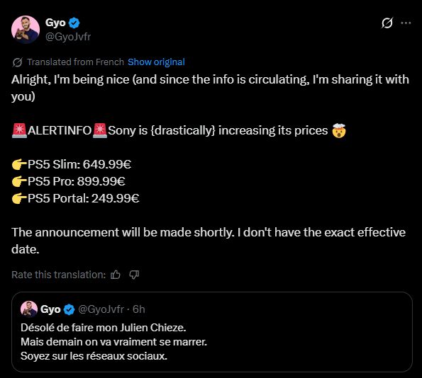 ps5 model price increase