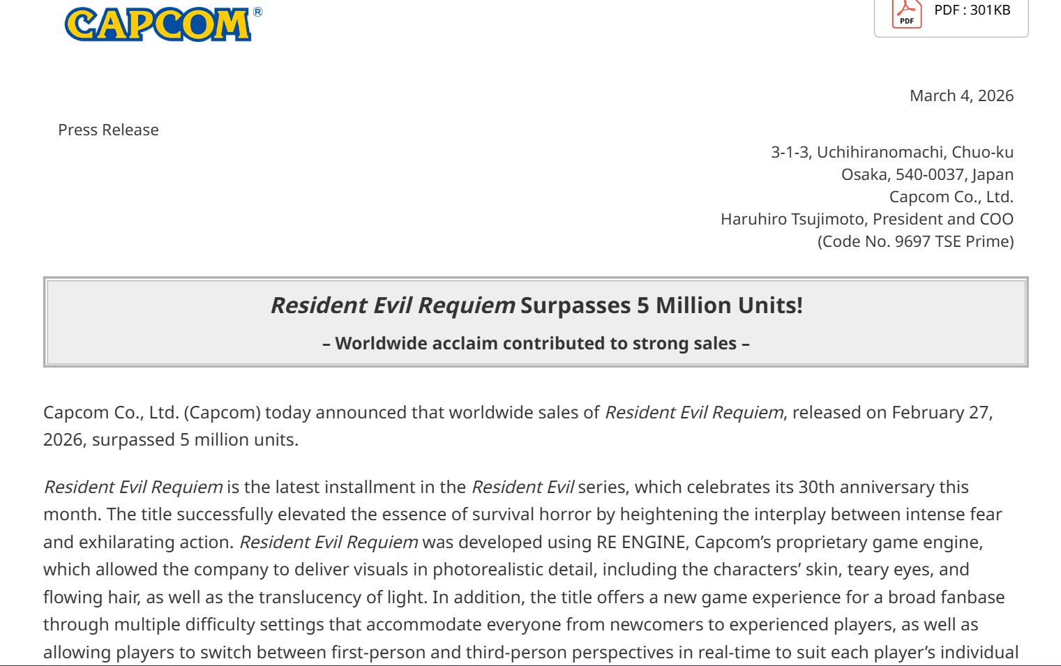 Resident Evil Requiem