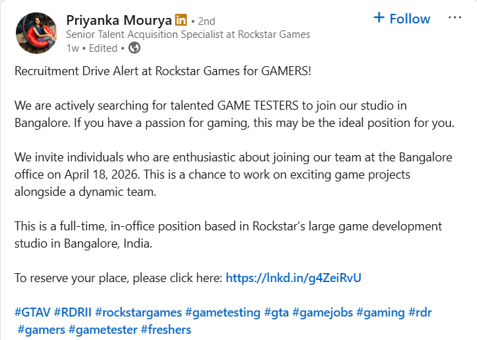 rockstar game testing