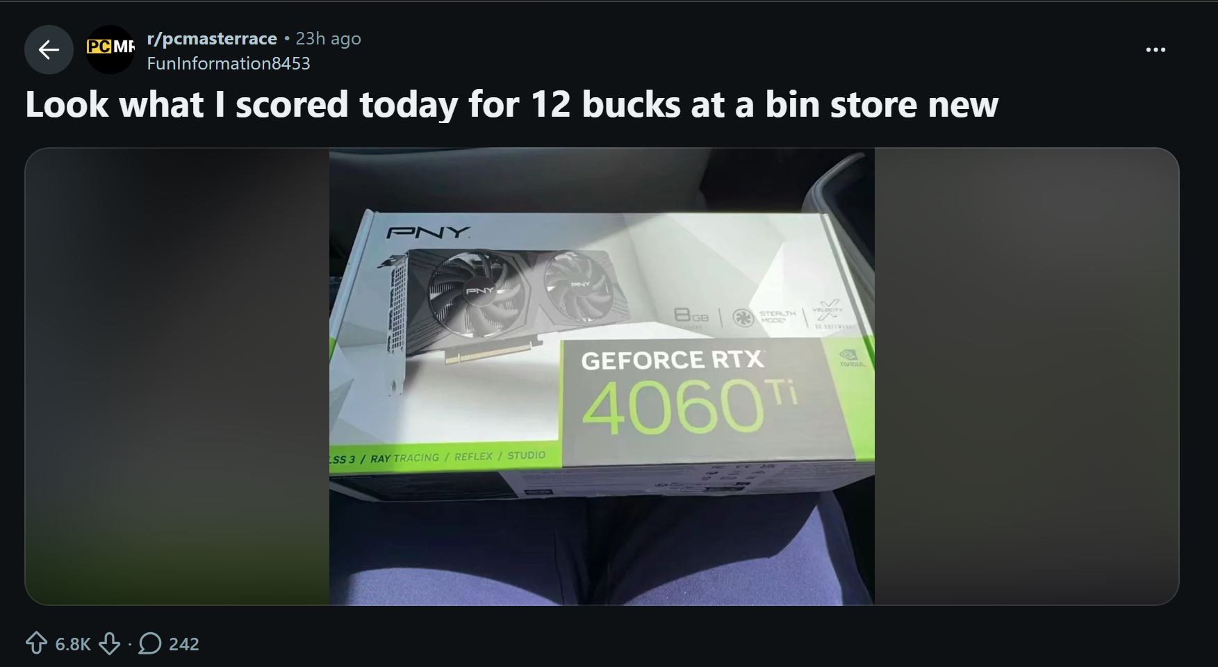 RTX 4060 Ti For Just  From Goodwill