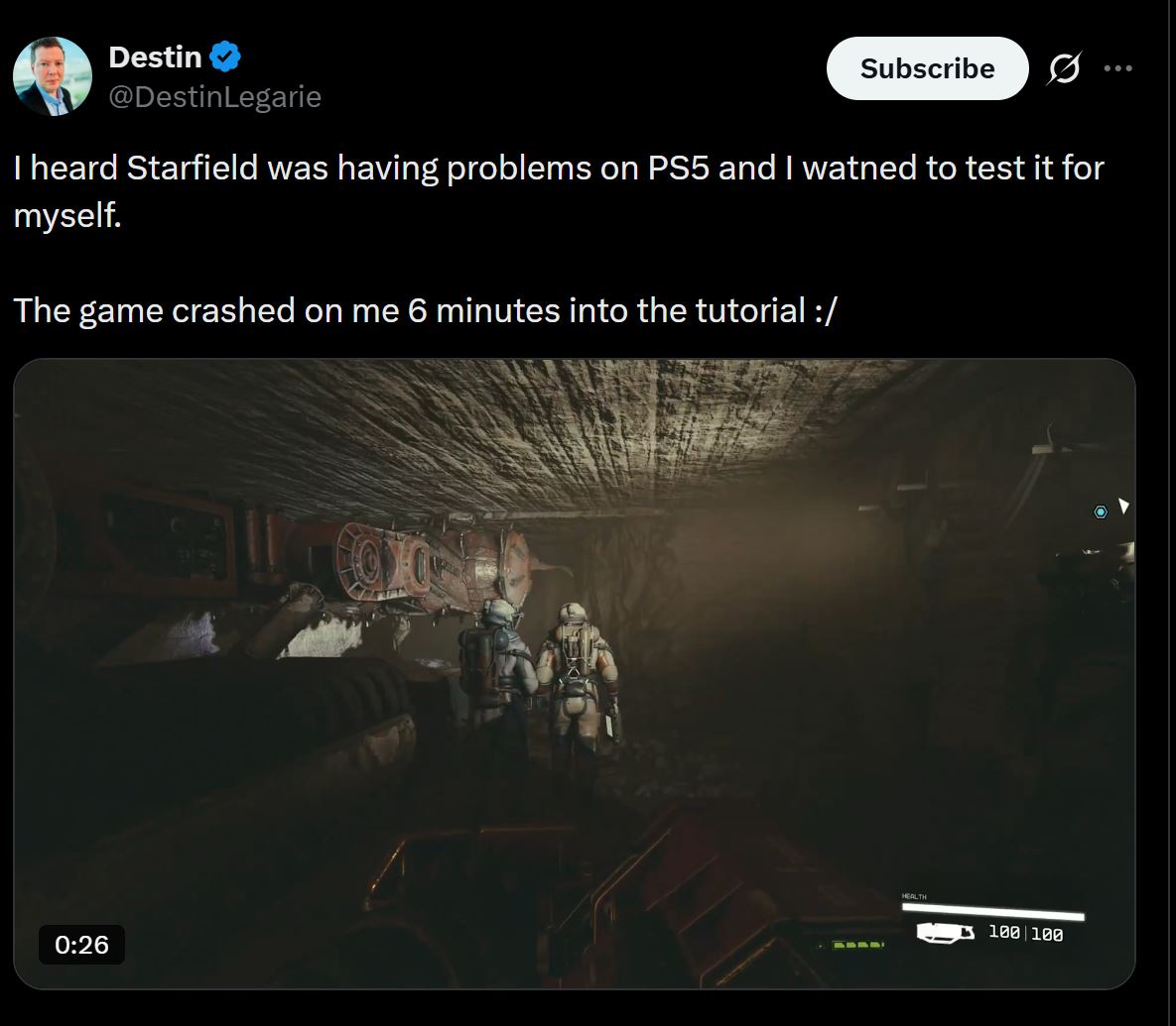 Starfield Crashing PS5