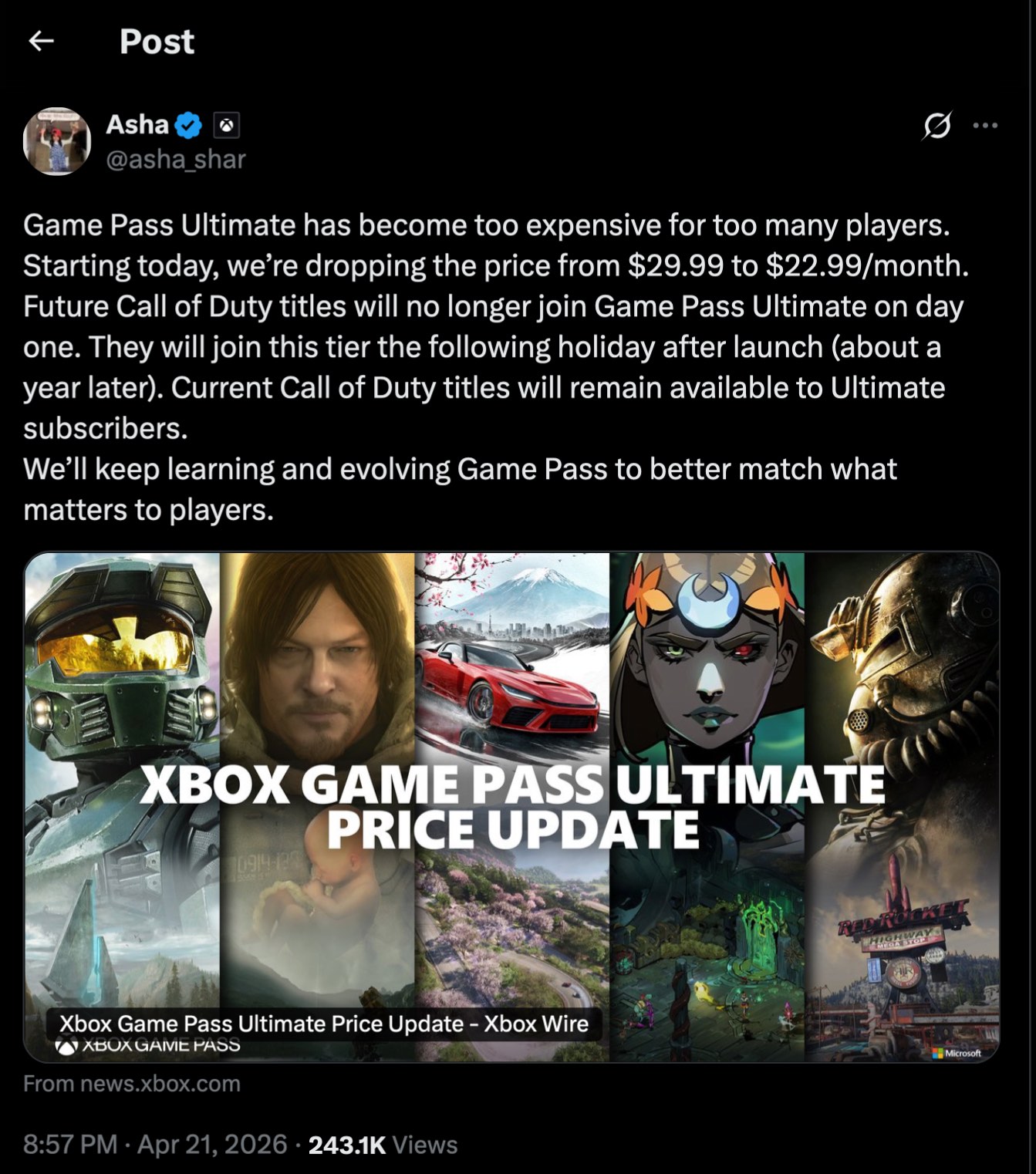Game Pass Price