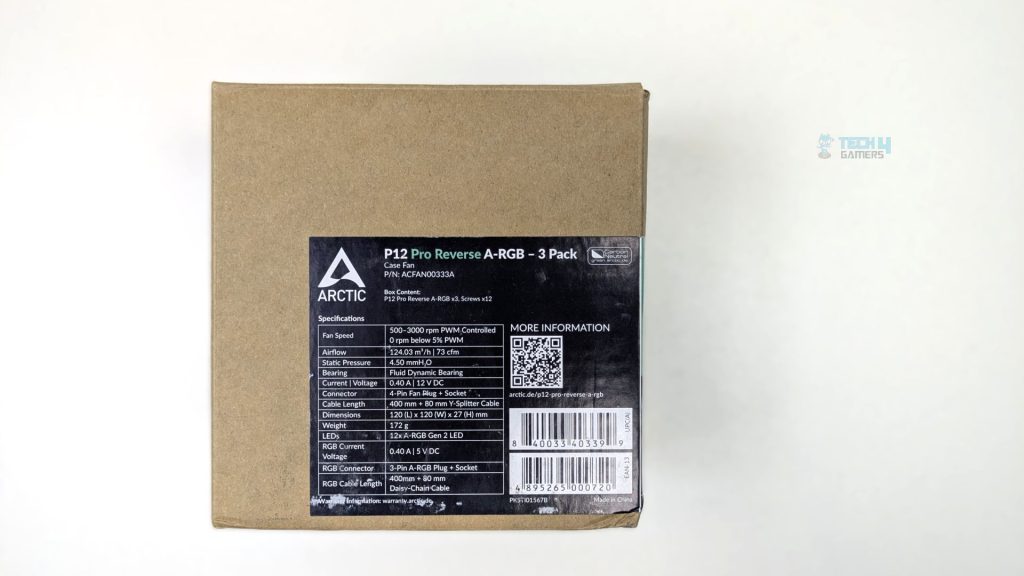 Arctic P12 Pro Reverse A-RGB