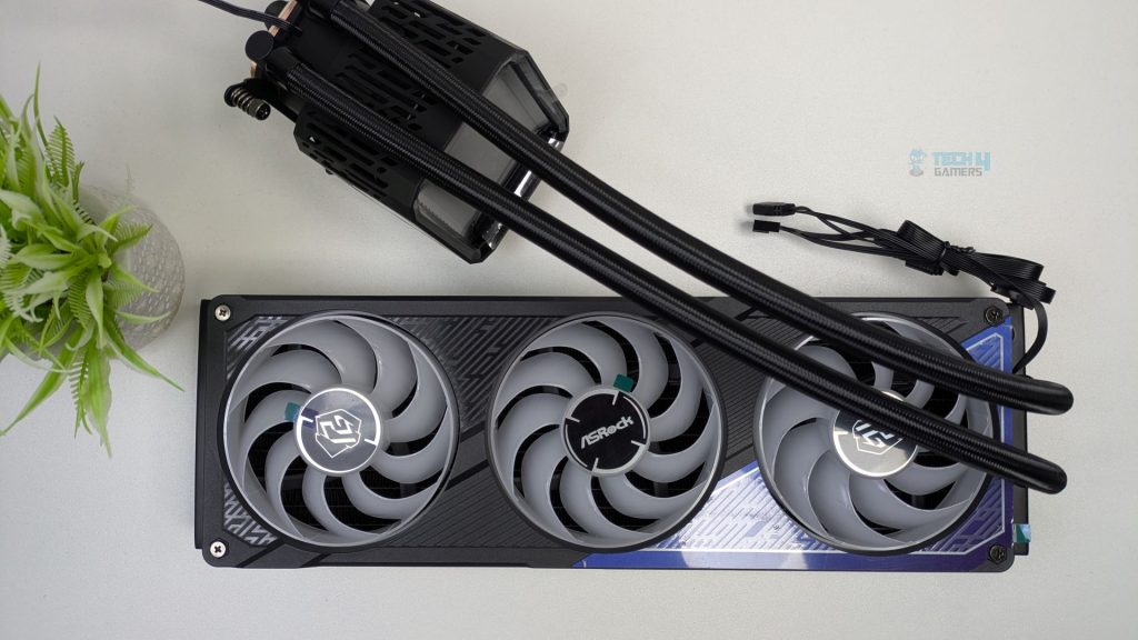 ASRock Phantom Gaming 360 LCD AIO Liquid Cooler Assemby.