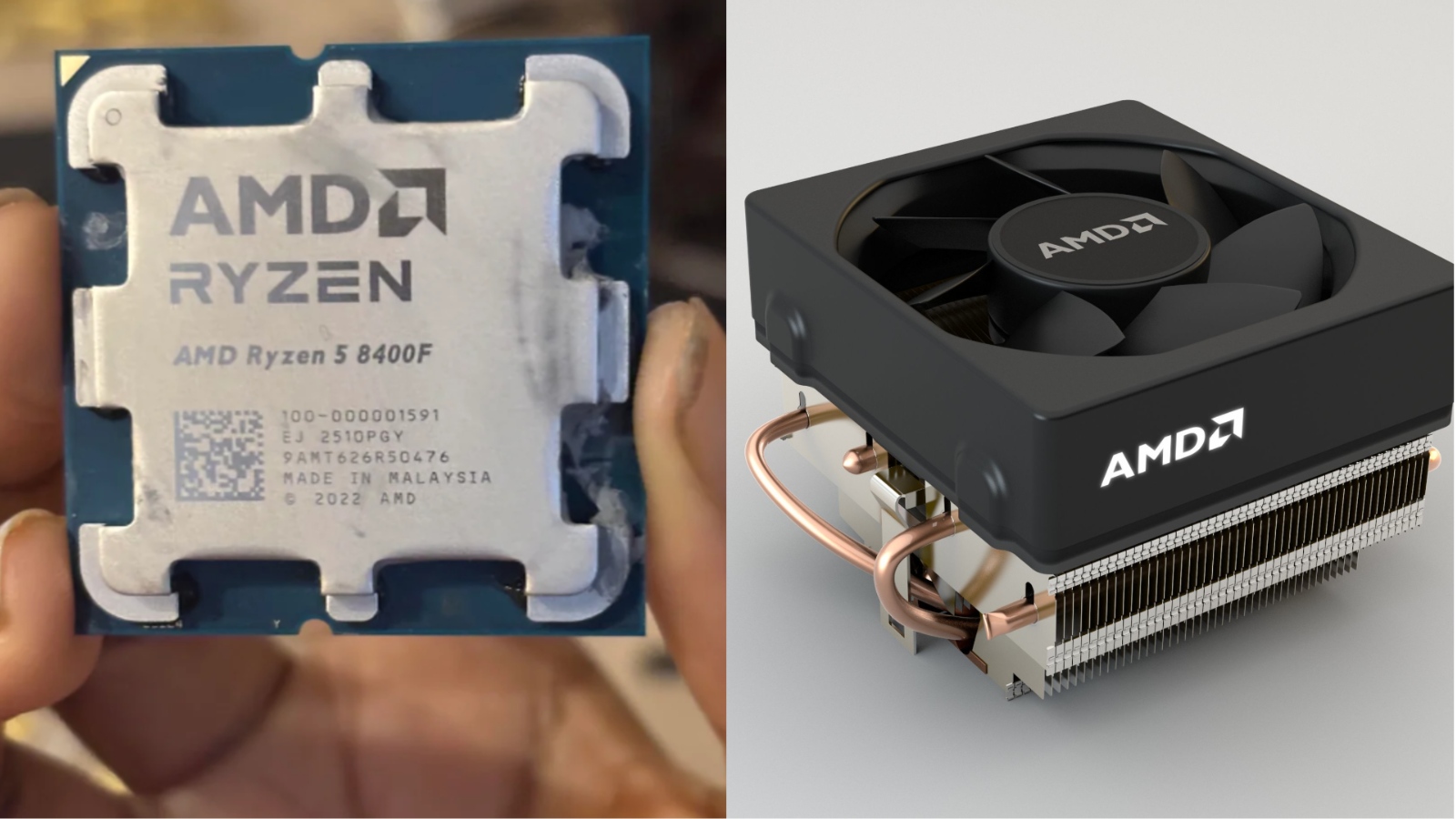 Customer Orders AMD Stock Cooler, Found a Ryzen 5 8400F Attached — A Surprise Bonus ryzen 5 8400f and AMD cooler