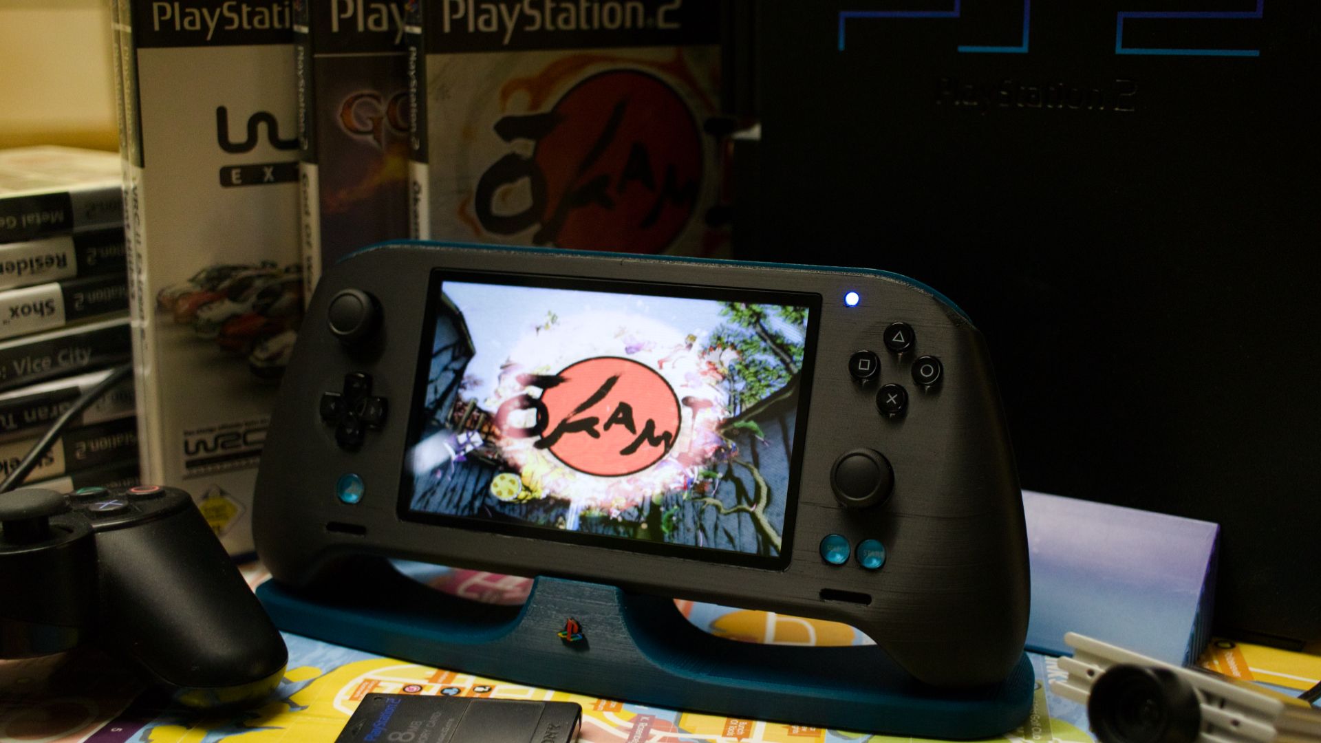 Modder Creates His Own PS2 Handheld Using A Custom Built Motherboard Custom PS2 Handheld Image Source: Tschicki