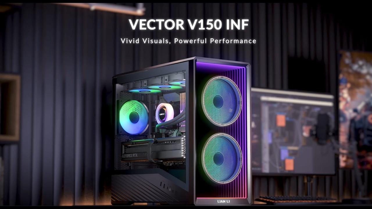 LIAN LI VECTOR V150 INF Brings Infinity Mirror Design to Compact mATX Builds