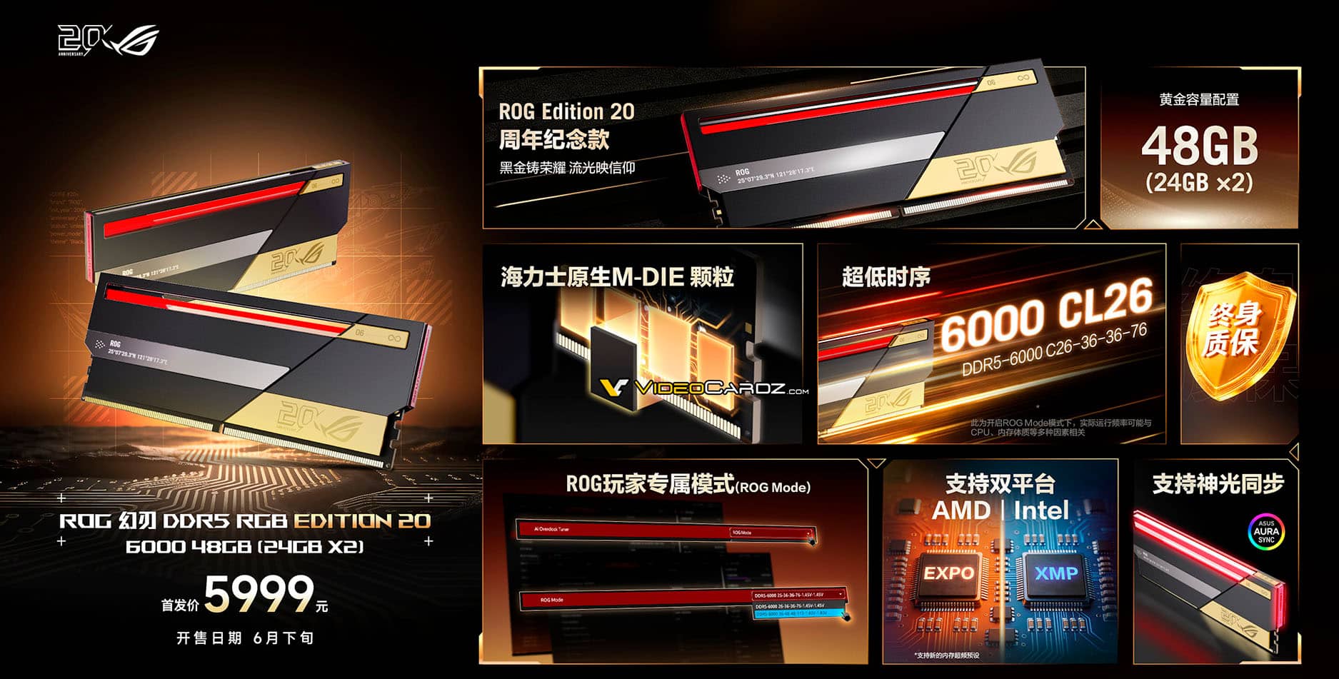 Memory RAM ASUS ROG DDR5R GB Edition 20