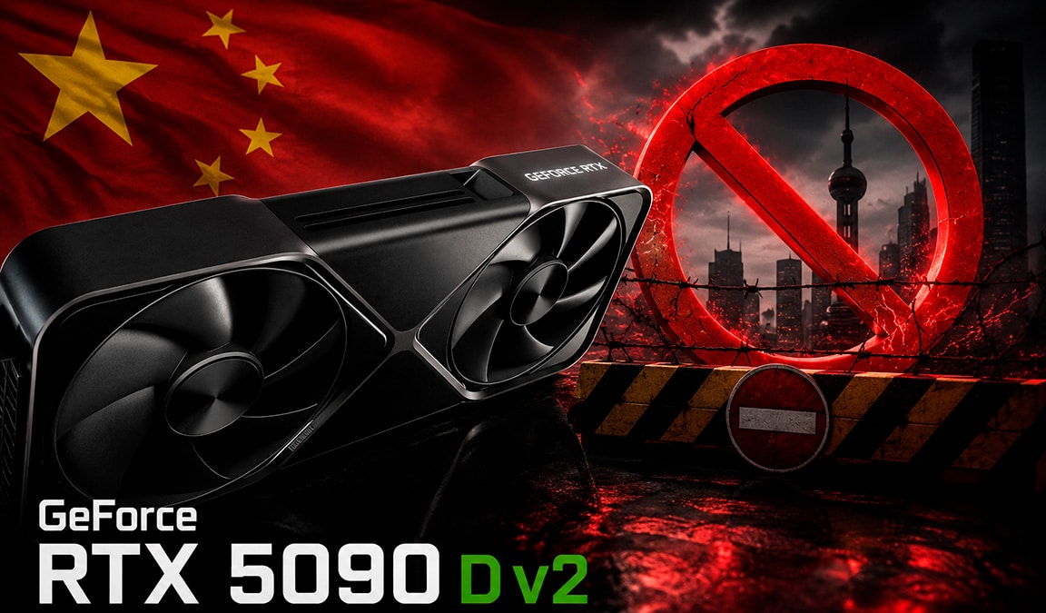 NVIDIA GeForce RTX 5090 D v2 prohibited In China
