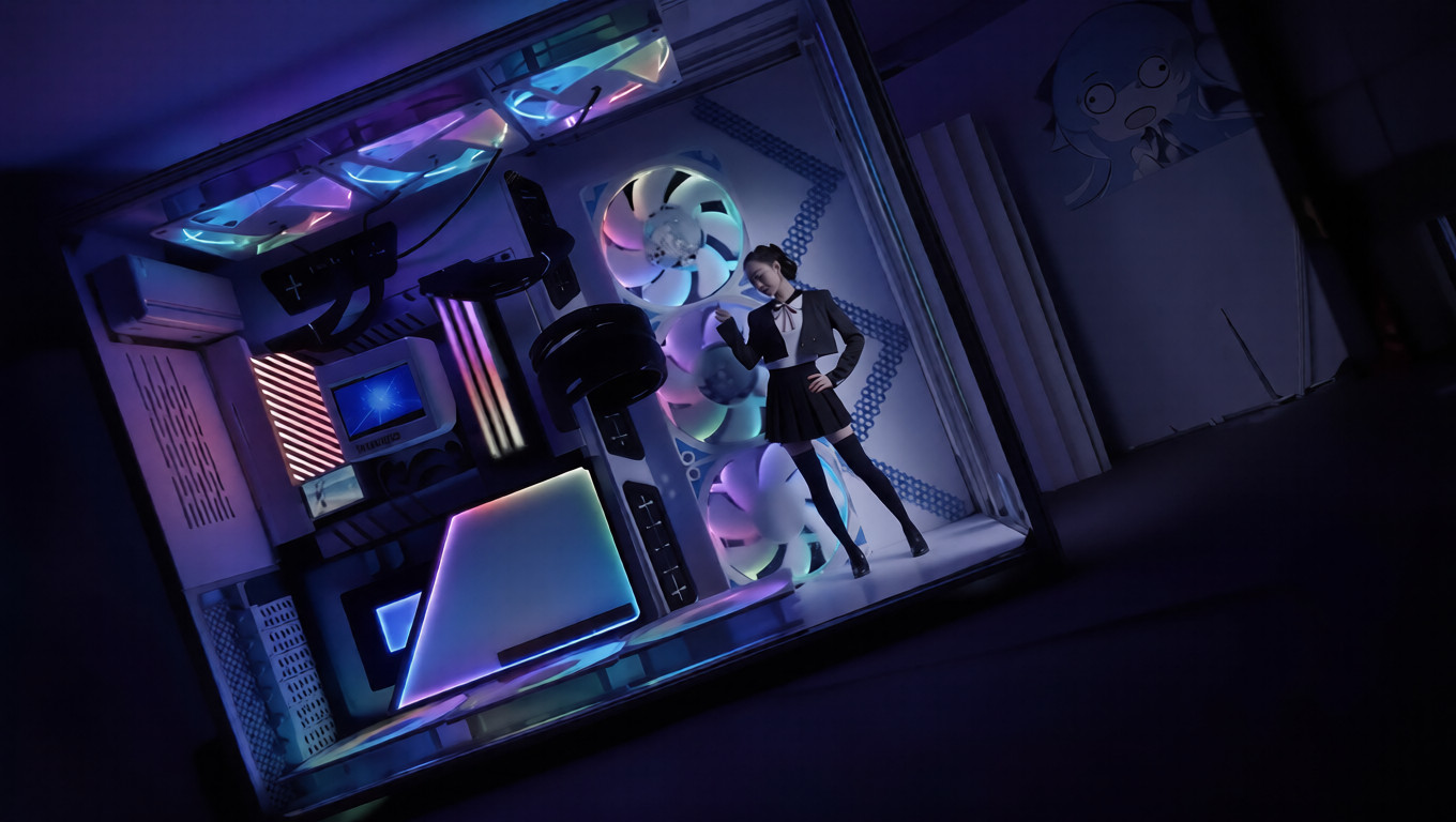 Chinese Modder Builds A PC Large Enough For People To Live Inside Soda Baka PC Room_0