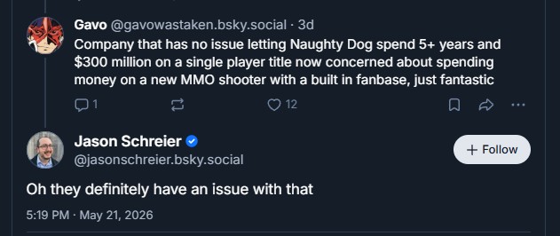 Sony Angry At Naughty Dog