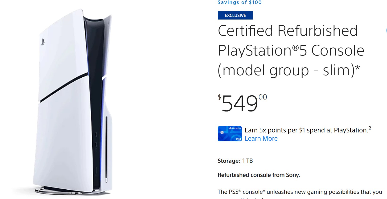 PS5 Refurbished