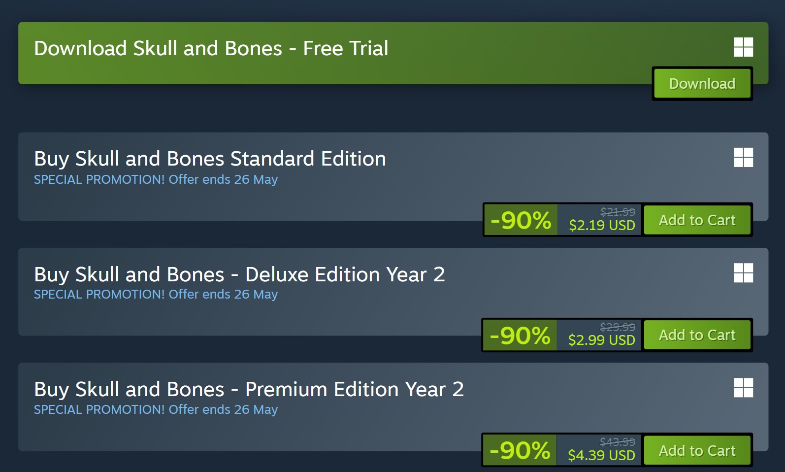 Skull and bones steam