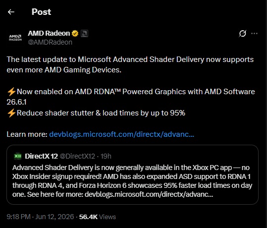 Advanced Shader Delivery