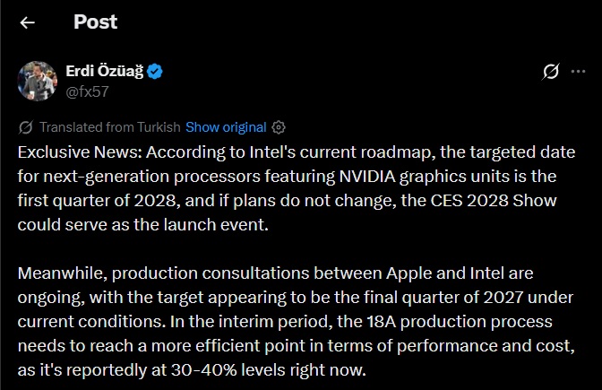 Intel Nvidia