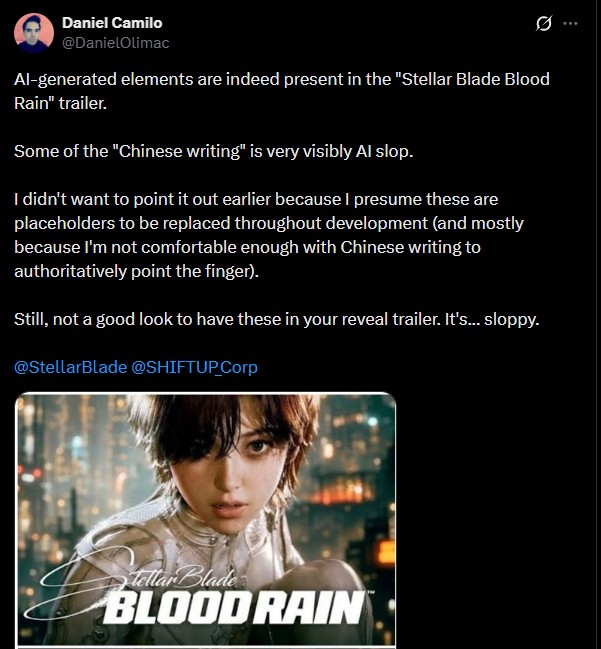 Stellar Blade Sequel AI