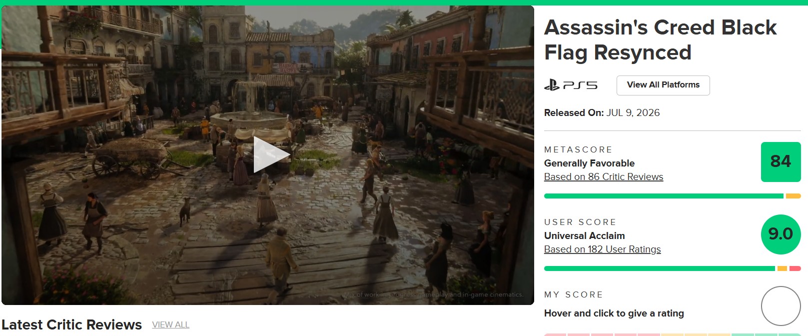 Assassin's Creed Black Flag Resynced