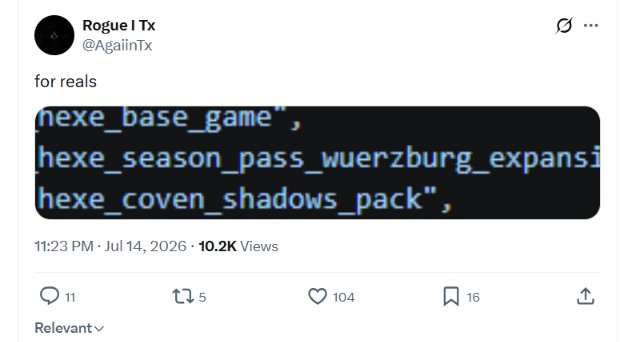 A DLC for Assassin's Creed Hexe has already been datamined.