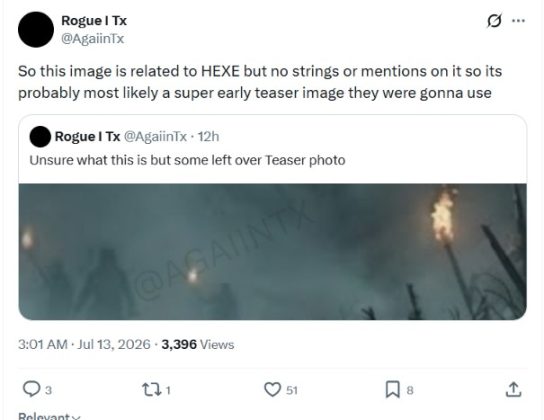 An old teaser image from the game was also leaked online, the dataminer confirms.