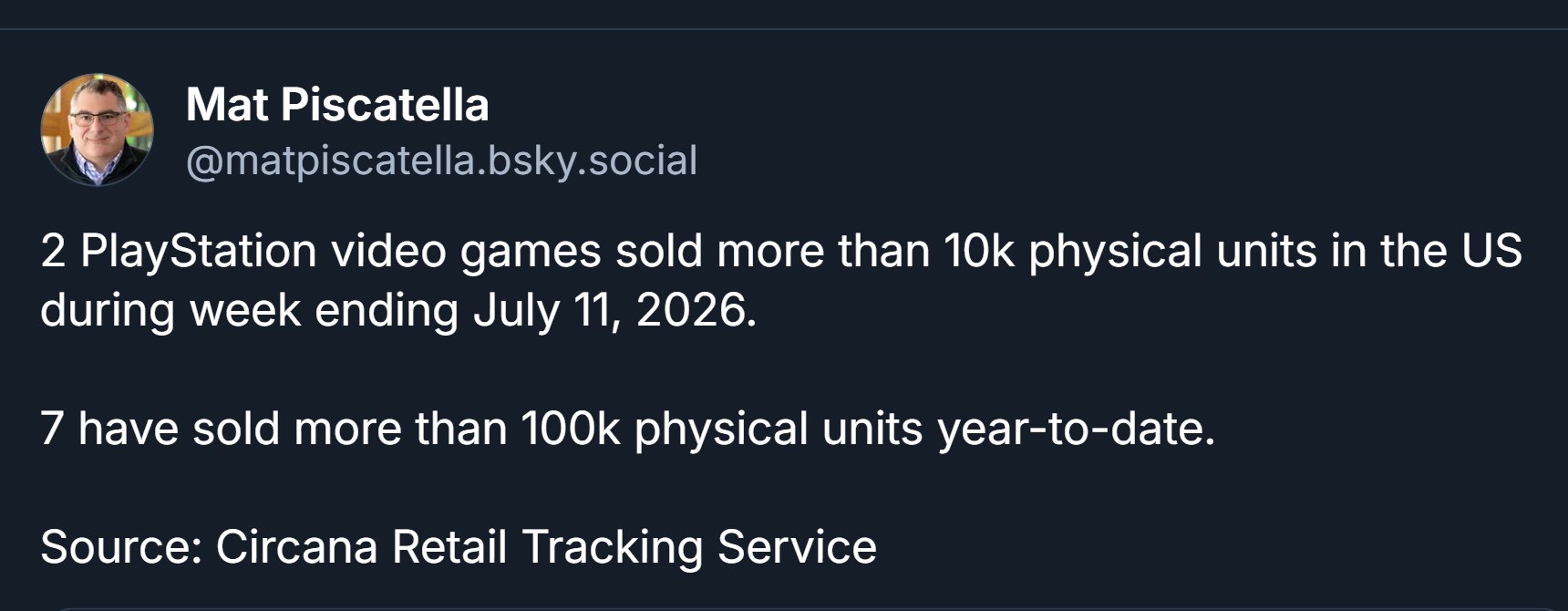 Mat piscatella ps5 sales physical