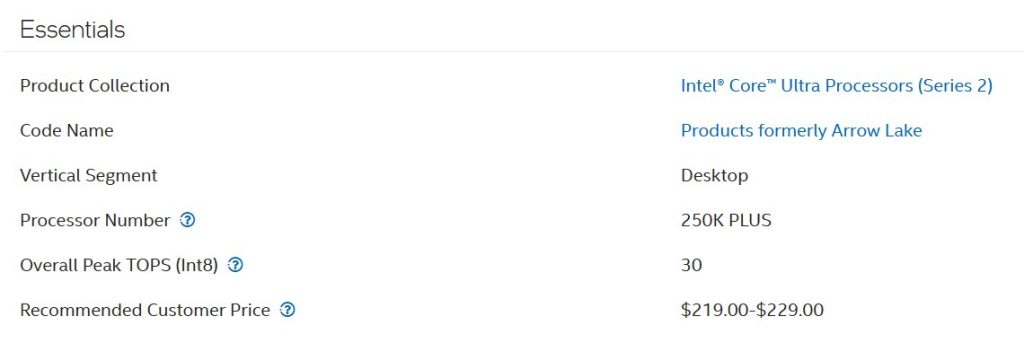 Intel Arrow Lake price 3