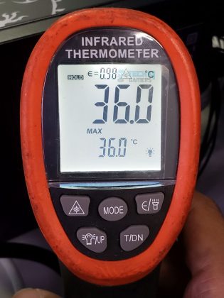 MSI A1200PLS Platinum - 14 - Max Temp @Back