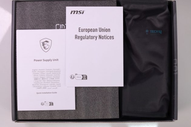 MSI A1200PLS Platinum - PSU Box Open 1