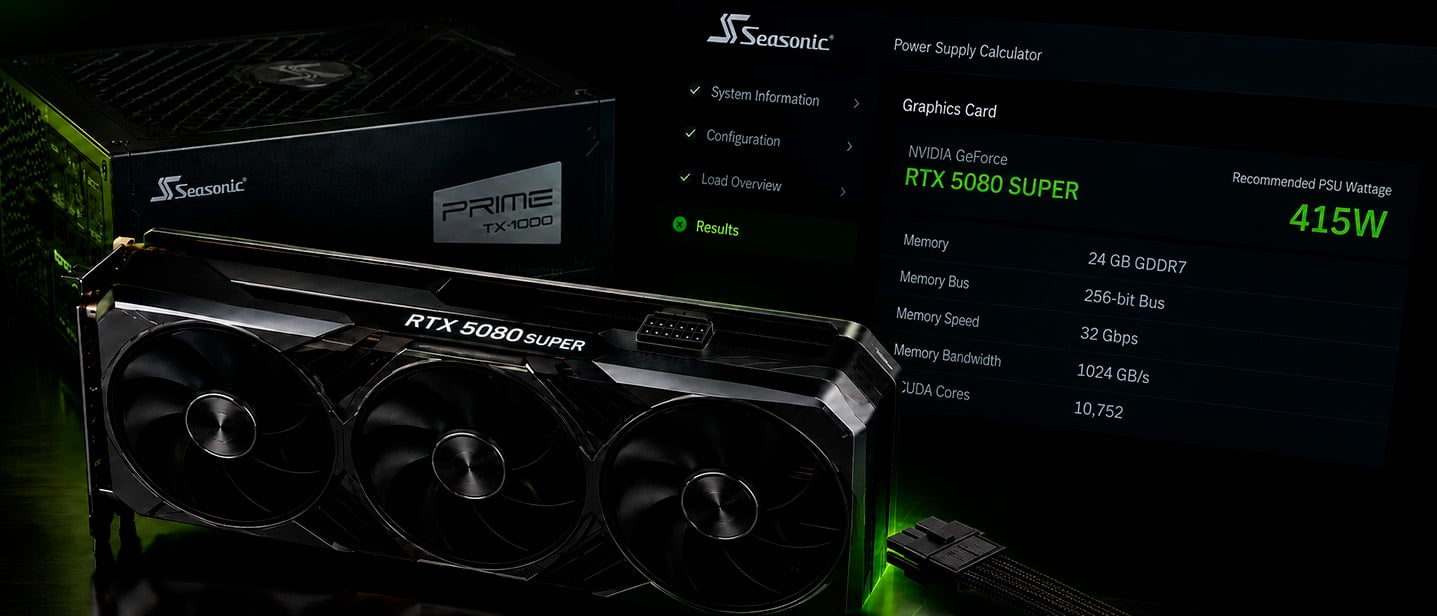 NVIDIA GeForce RTX 5080 SUPER PSU Seasonic