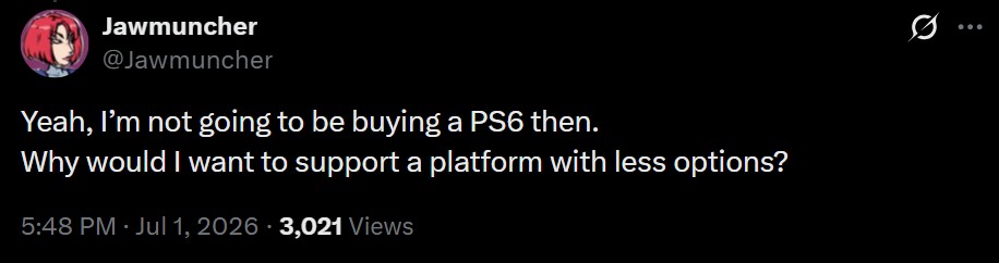 PS6 Fans React To Announcement Regarding Disc Production