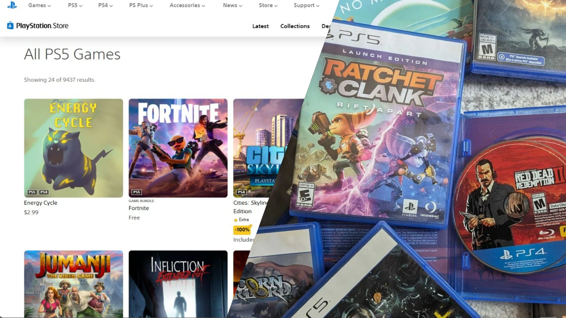 PlayStation Store vs Physical Games