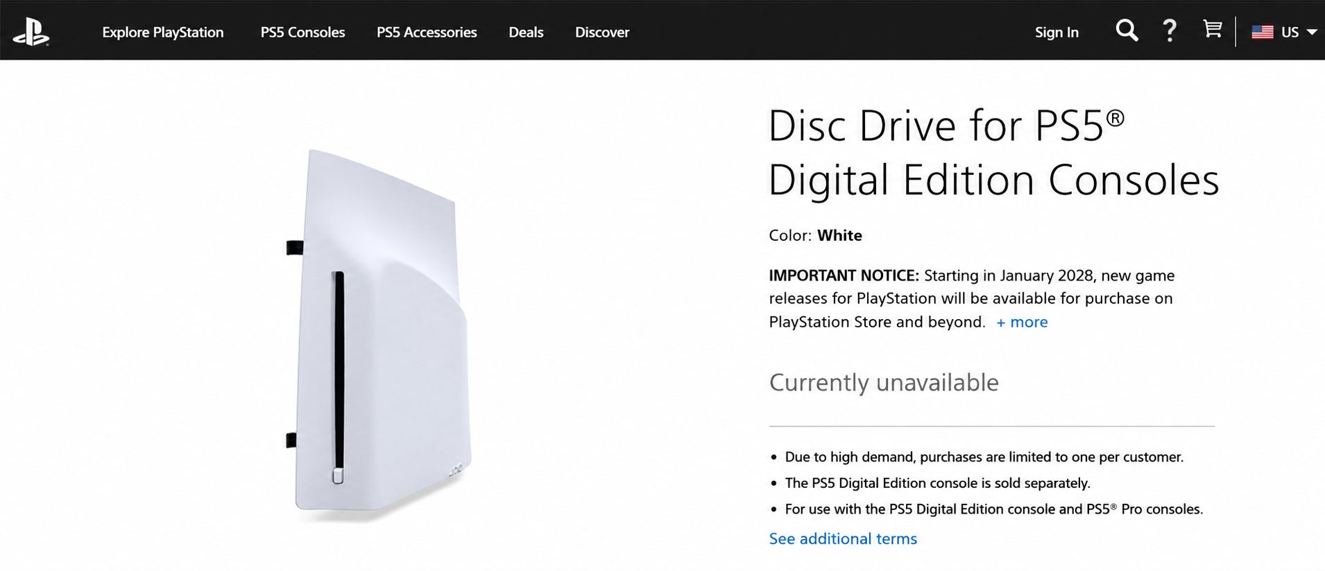 disc drIve ps5