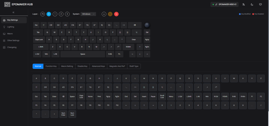 Key Settings