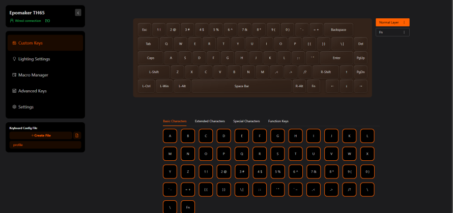 Custom Keys