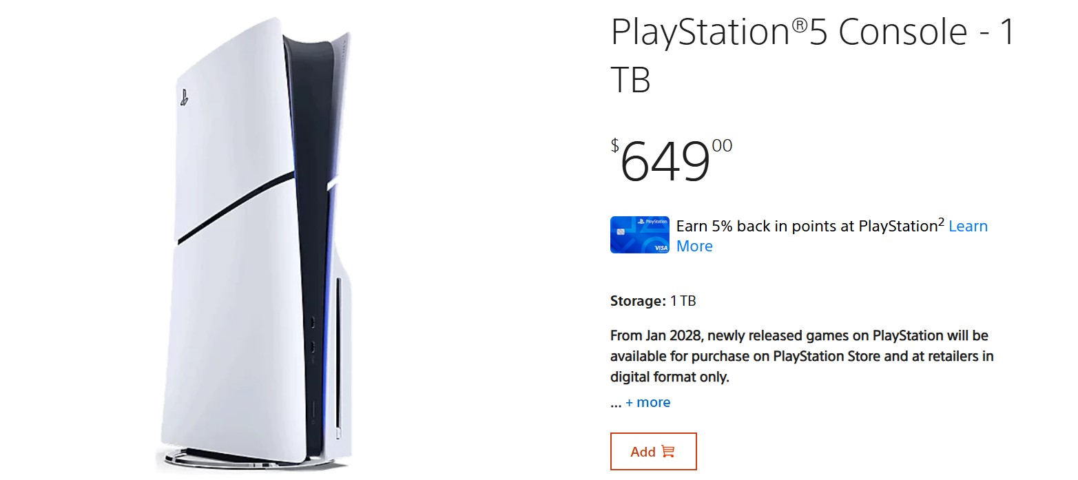 PS5 Disc Edition 2028 Notice via PlayStation