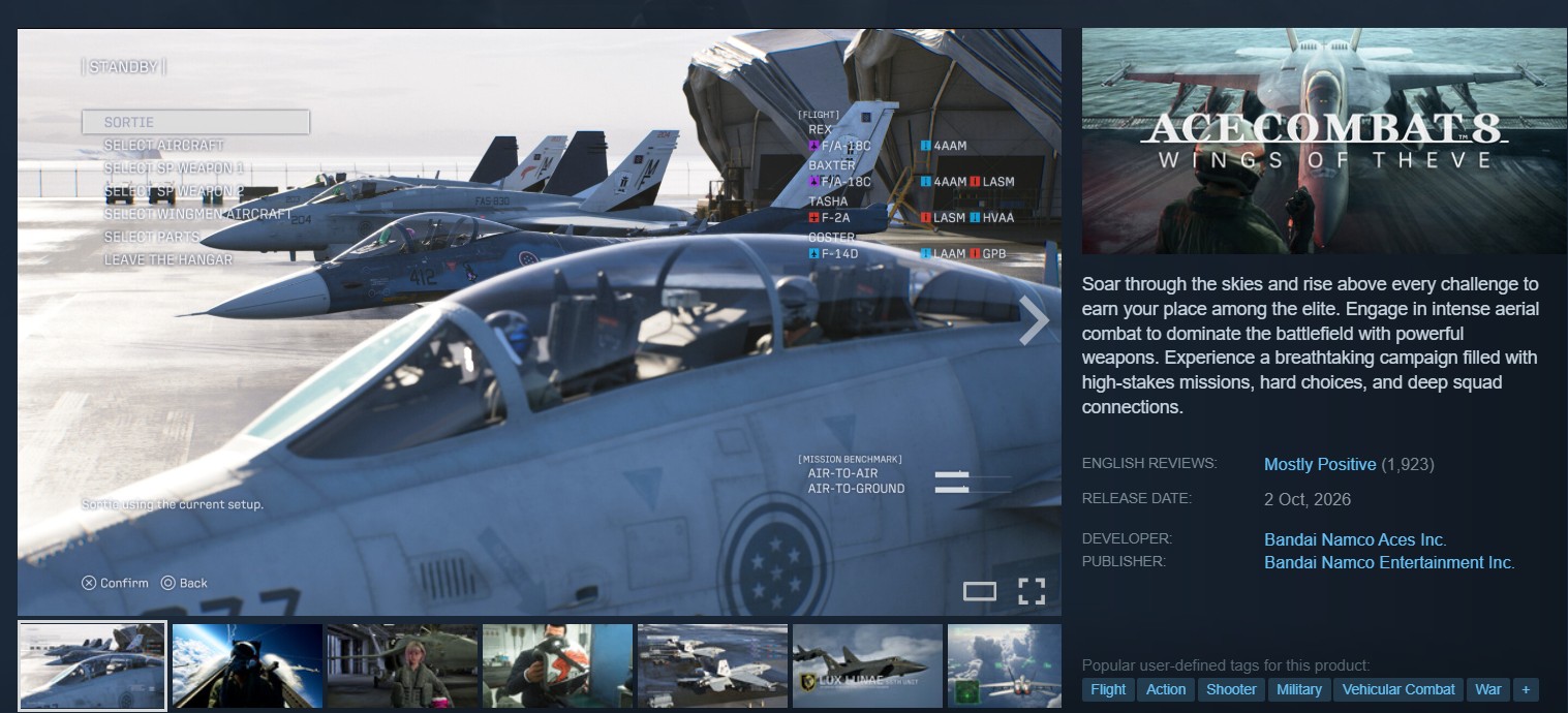 Ace Combat 8 Steam Reviews